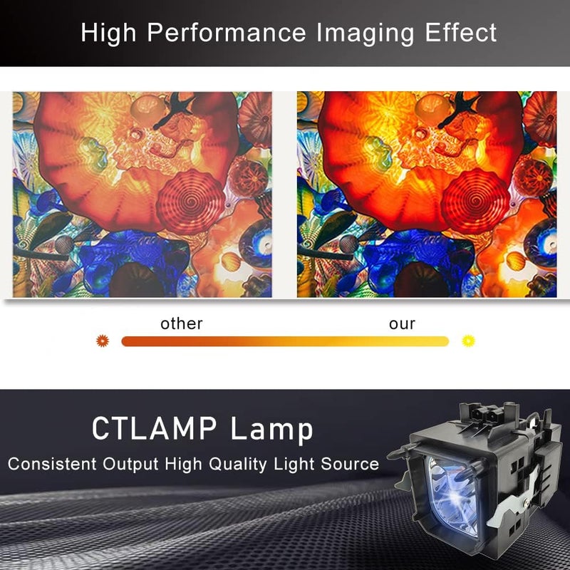 CTLAMP Original XL-5100 OEM Replacement Projector Lamp Bulb with Housing Compatible with Sony KDF-50R1000 KDF-60R1000 KDS-60R2000 KS-50R200A KS-60R200A KDS-R50XBR1 KDS-R60XBR1 - Image 4